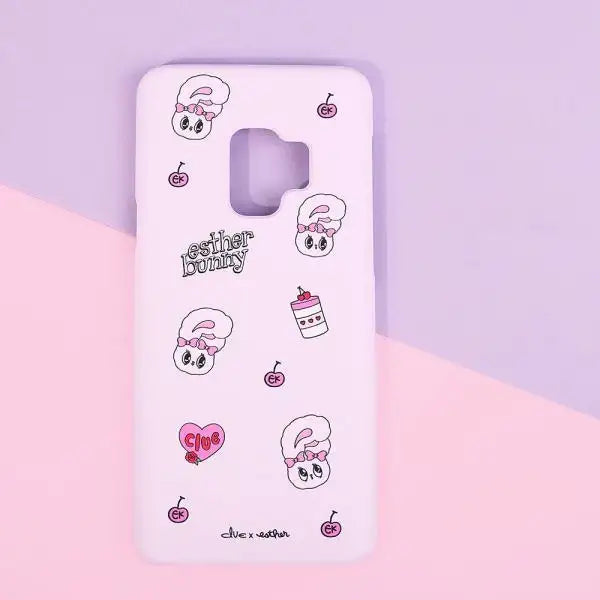 Clue X Esther Bunny - Pink Hard Phone Cover for Galaxy 9 - CLUE - Accessories - Harumio