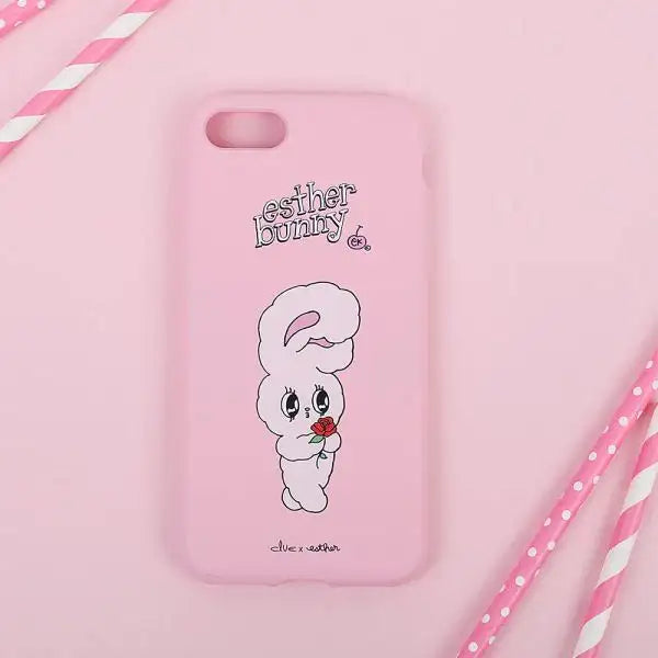Clue X Esther Bunny - Strawberry Milk Phone Case for iPhone 7/8 - CLUE - Accessories - Harumio