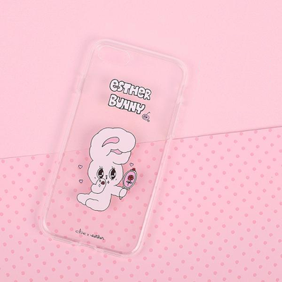 Clue X Esther Bunny - Clear Phone Case for iPhone 7/8