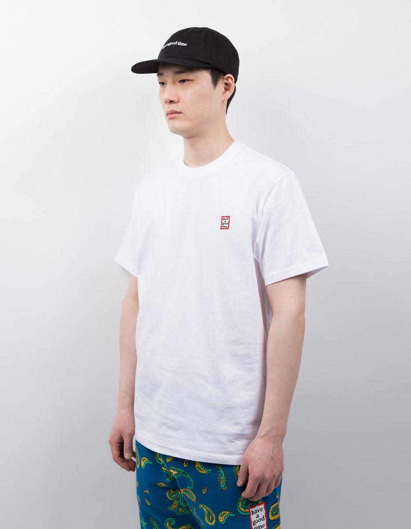 have a good time - Edo Frame Pocket Short Sleeve T-shirt - White