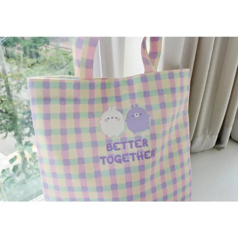 Molang - Lavender Eco Bag - Molang - Eco Bag - Harumio