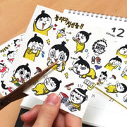 Don't Let Go of the Mental Rope - Set of 2 Cut-out Stickers - Webtoon Shop - Stickers - Harumio