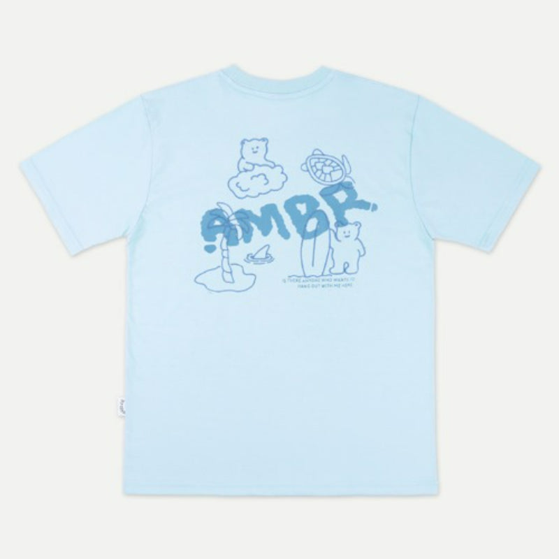 Ambler - Happy Vacation Unisex Overfit T-shirt
