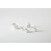 Chaora - White Porcelain Striped Tea Set (3 Pax) - Chaora - Tableware - Harumio