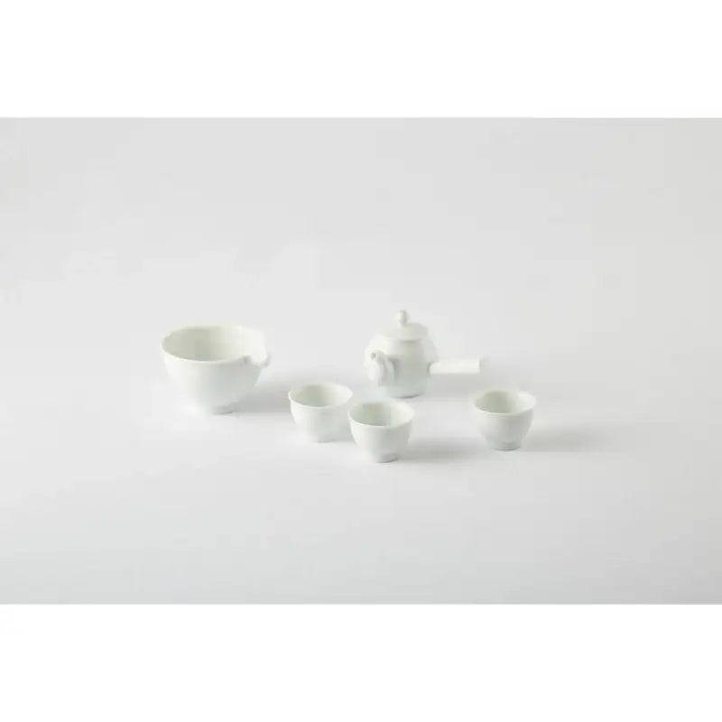 Chaora - White Porcelain Striped Tea Set (3 Pax) - Chaora - Tableware - Harumio