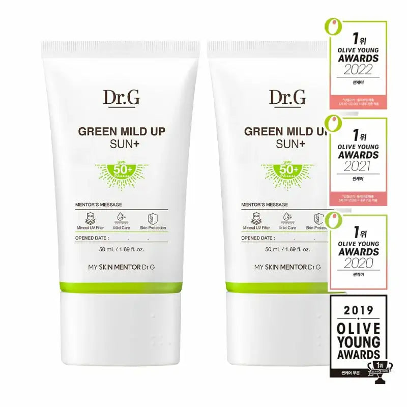 Dr.G - Green Mild Up Sun+ - Special Set - Dr.G - Sun Cream - Harumio