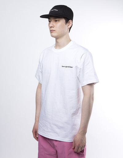 have a good time - Side Logo Short Sleeve T-shirt - White