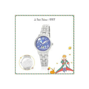 Le Petit Prince x OST - Elephant-Eating Boa Snake Moon Phase Silver Metal Watch - OST - Watches - Harumio