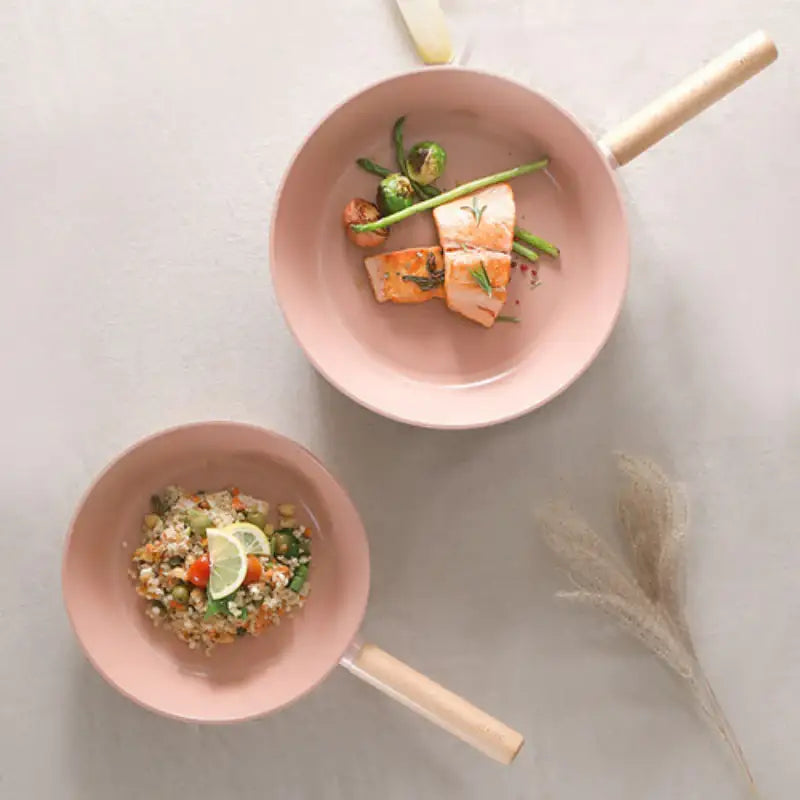 Neoflam - Classic Wood Wok Pan 28cm - Neoflam - Wok - Harumio