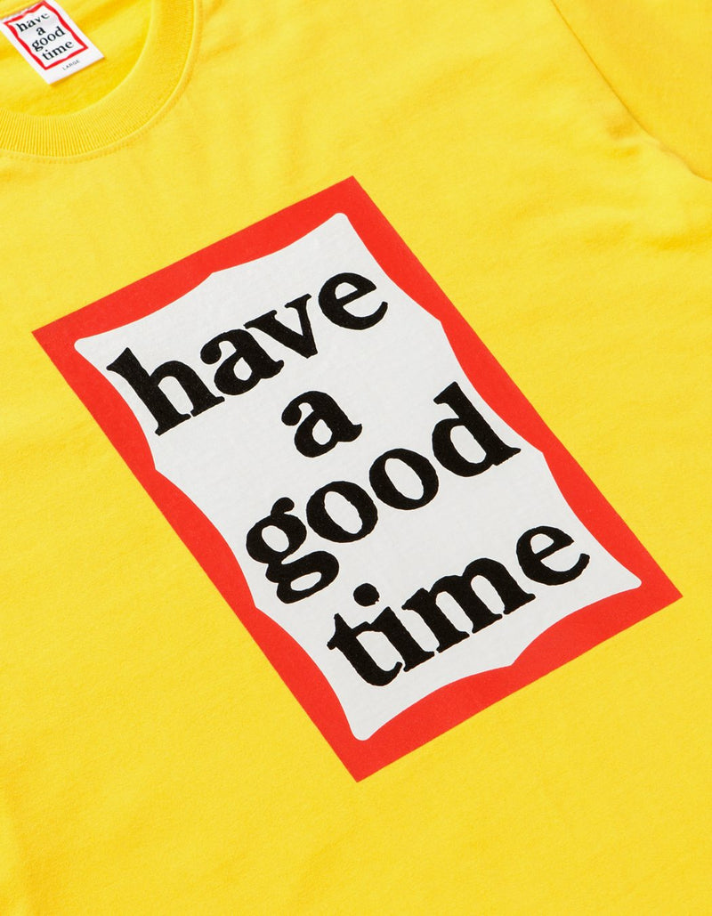 have a good time - Frame Short Sleeve T-shirt - Lemon