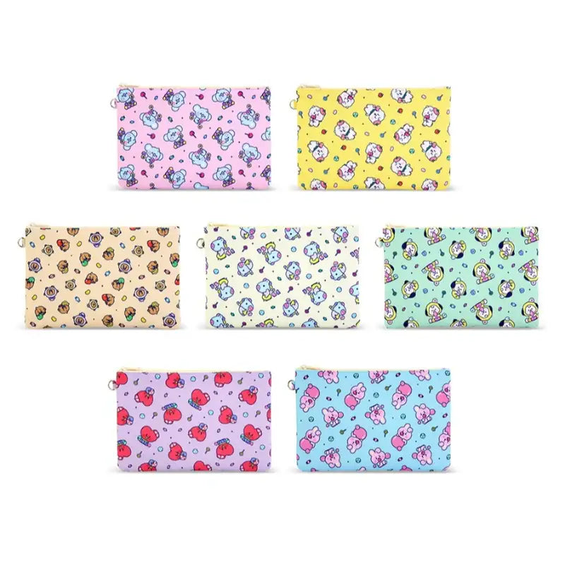 BT21 x Monopoly - Baby Flat Pouch JELLY CANDY - BT21 x Monopoly - Pouches - Harumio