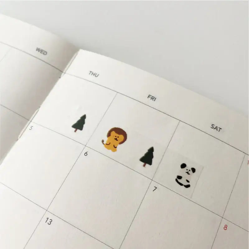 Dinotaeng - BOBO Forest Masking Tape - Dinotaeng - Masking Tape - Harumio