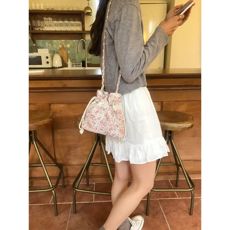 Ovuni - Lace Drawstring Bag - Ovuni - Bag - Harumio