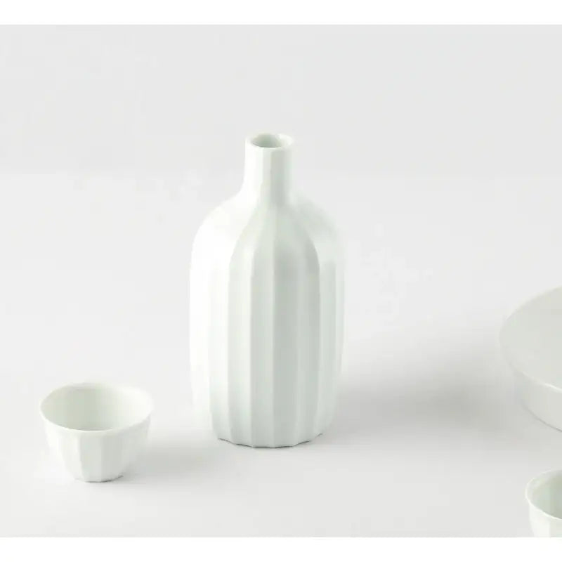 Chaora - White Porcelain Bottle & Glass - Chaora - Tableware - Harumio