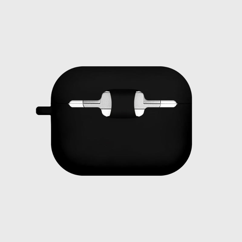 Earpearp x Pengsoo - Spaceship Friends AirPods Pro Clear jelly Case (Black)