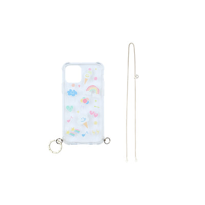 BlackPink - Chain with Clear Phone Case : Ice Cream and Rainbow