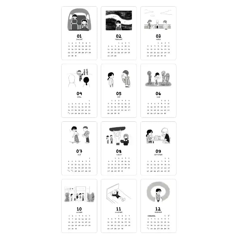 Push-off - 2023 Acrylic Calendar - Webtoon Friends - Calendar - Harumio