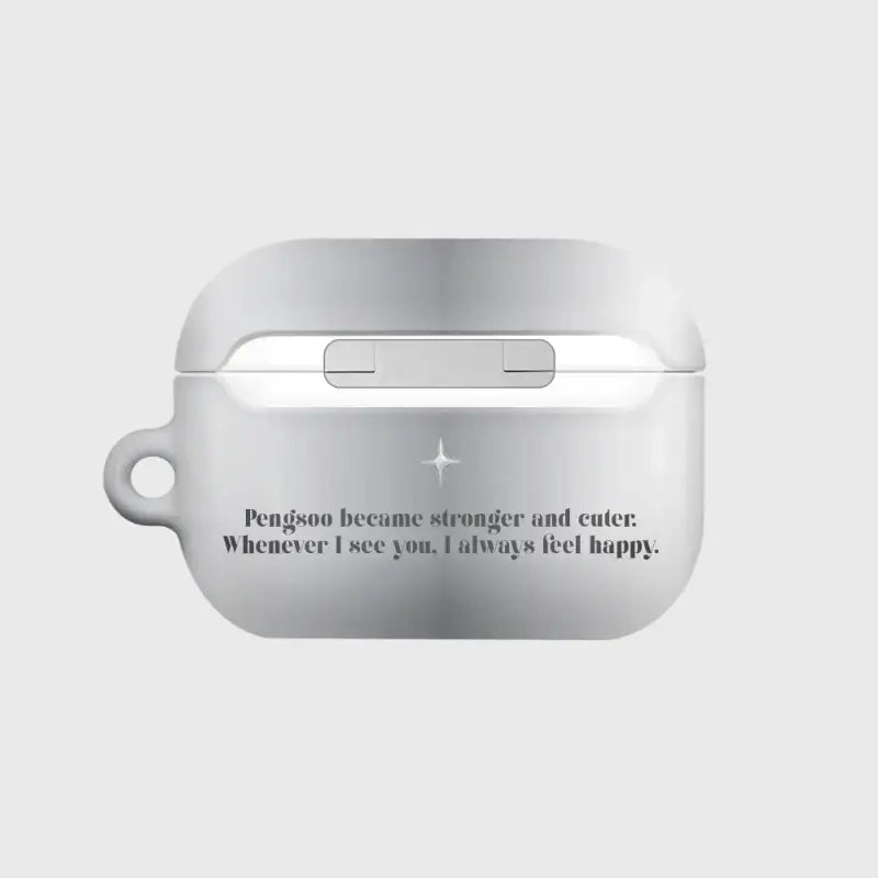 Earpearp x Pengsoo - Steel Pengsoo AirPods Hard Case (Grey) - Earpearp x Pengsoo - AirPods Case - Harumio