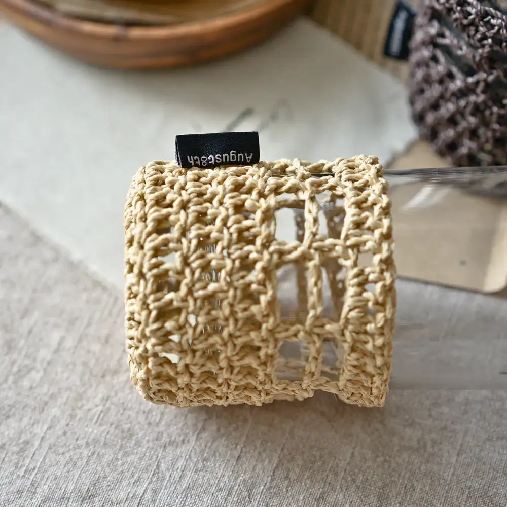August8th - Glass Set with Handmade Knitted Holder - August8th - Accessories - Harumio