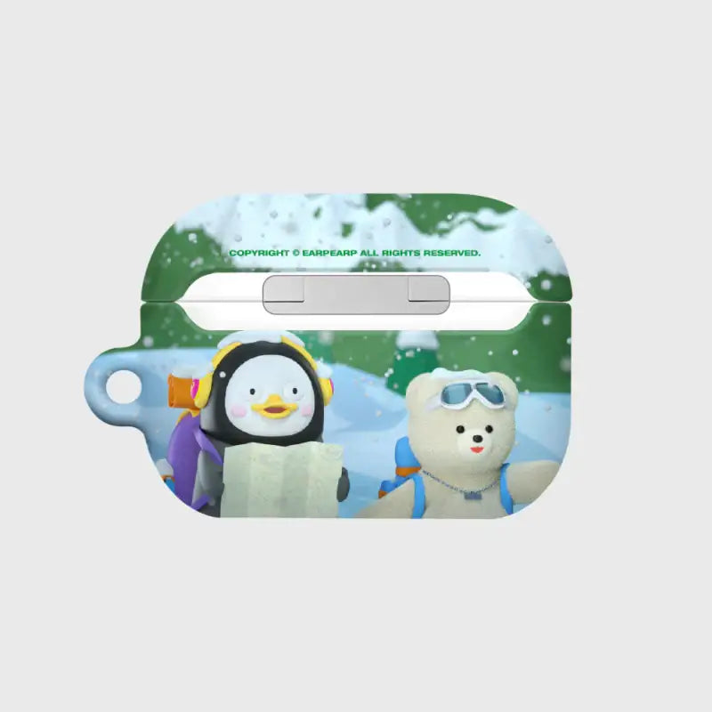 Earpearp x Pengsoo - Winter Travel Friends AirPods Hard Case (Blue) - Earpearp x Pengsoo - AirPods Case - Harumio