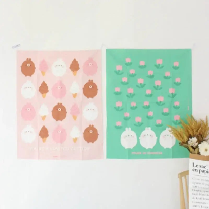 Molang - Sweet Big Fabric Poster - Molang - Fabric Poster - Harumio