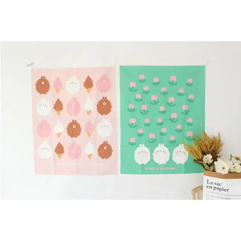 Molang - Sweet Big Fabric Poster - Molang - Fabric Poster - Harumio