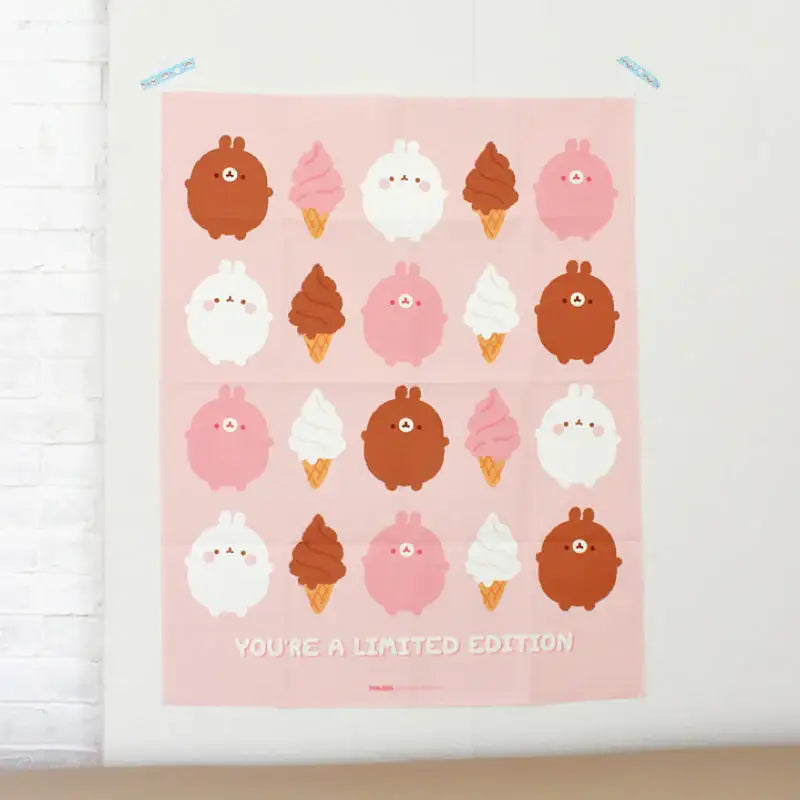 Molang - Sweet Big Fabric Poster - Molang - Fabric Poster - Harumio