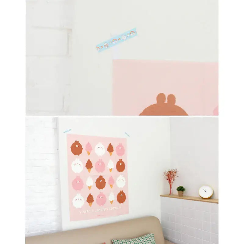 Molang - Sweet Big Fabric Poster - Molang - Fabric Poster - Harumio
