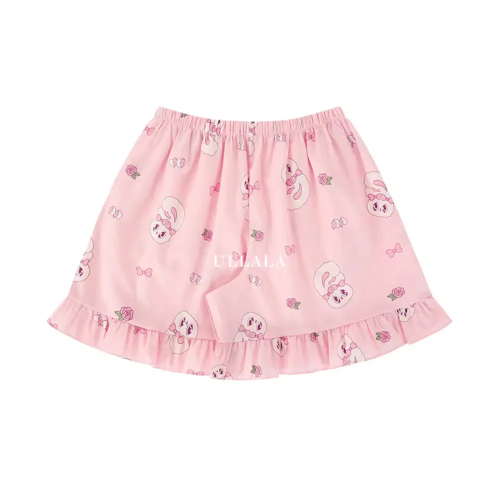 Esther Bunny x Ullala - Heart Bunny Pajama Shorts - Esther Bunny x Ullala - Clothing - Harumio