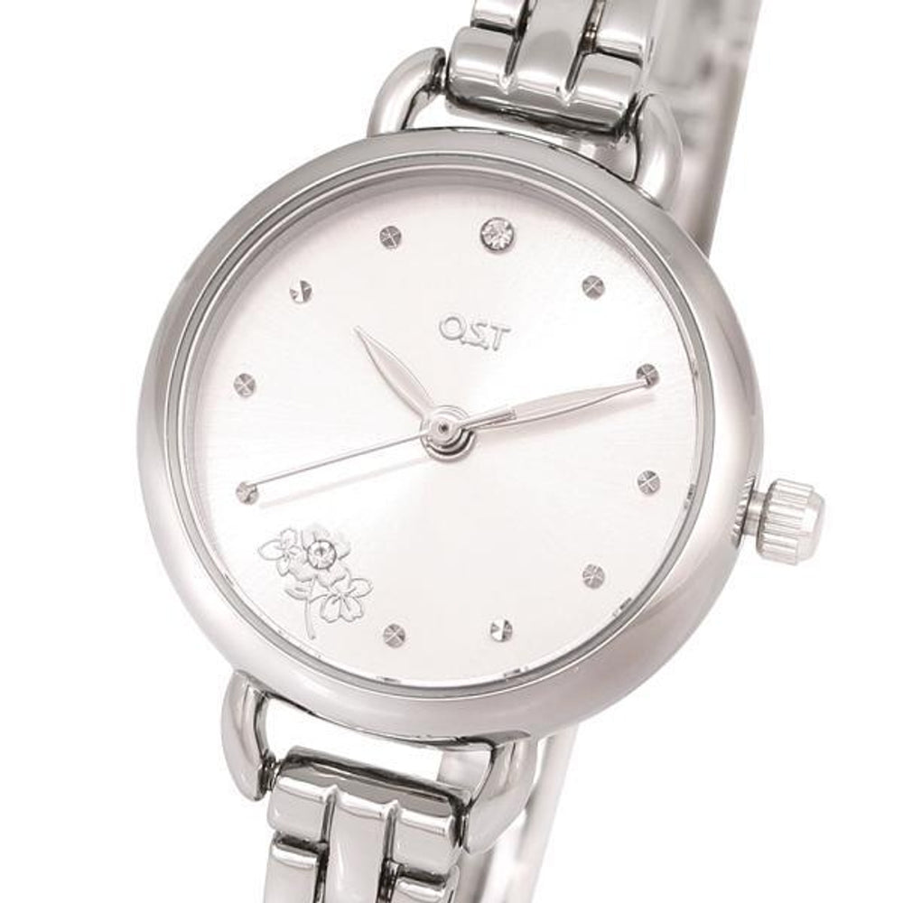 OST - Hydrangea Silver Metal Watch