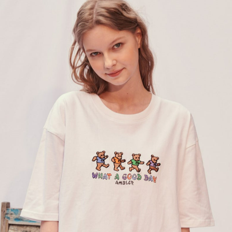 Ambler - 4 Color Bears Unisex Overfit T-shirt