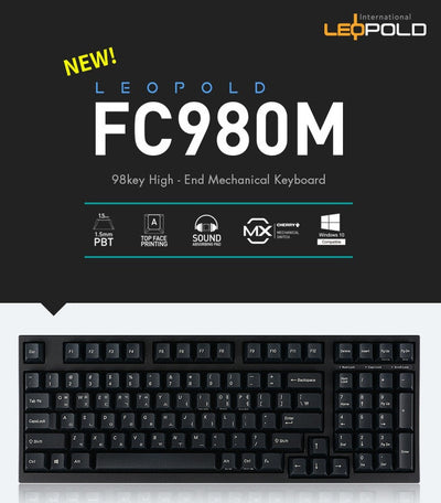 Leopold FC980M Laser Printed PBT Keycap ( English / Hangul ) - Mechanical Keyboard - Harumio