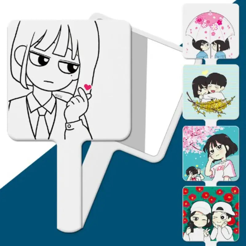 Love Revolution - Square Hand Mirror - Webtoon Shop - Hand Mirror - Harumio