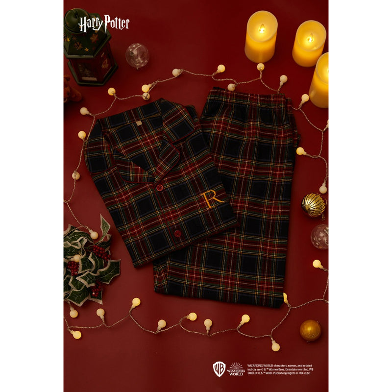 SPAO x Harry Potter - Roommate Flannel Check Pajamas
