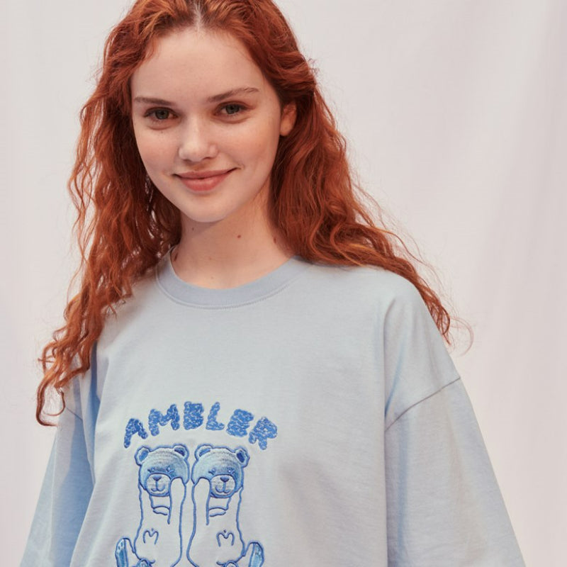 Ambler - Cloud Bear Unisex Overfit T-shirt