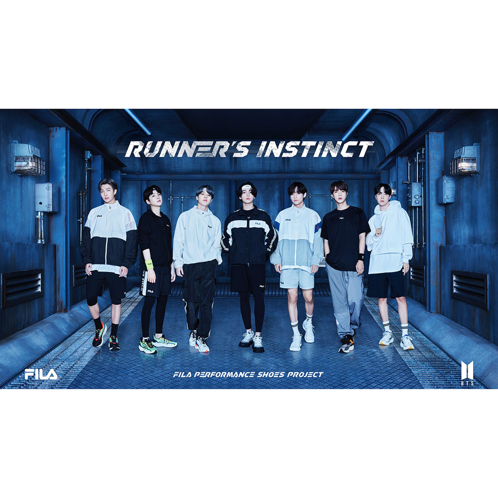 BTS x FILA RUNNER'S INSTINCT - NEURON 3 Impulse Sneakers (White Blue Red)