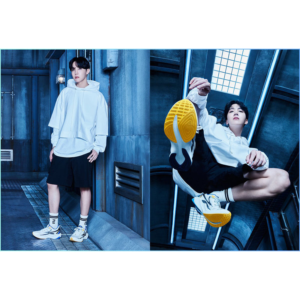 BTS x FILA RUNNER'S INSTINCT - NEURON 3 Stimulus Sneakers (White Purple Gray)