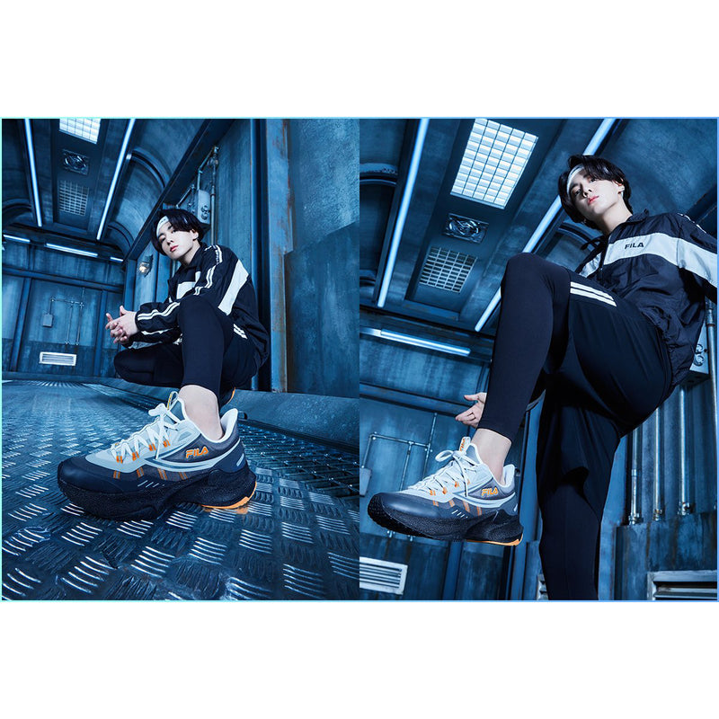 BTS x FILA RUNNER S INSTINCT NEURON 5 Nucleus Sneakers Black Gray Orange