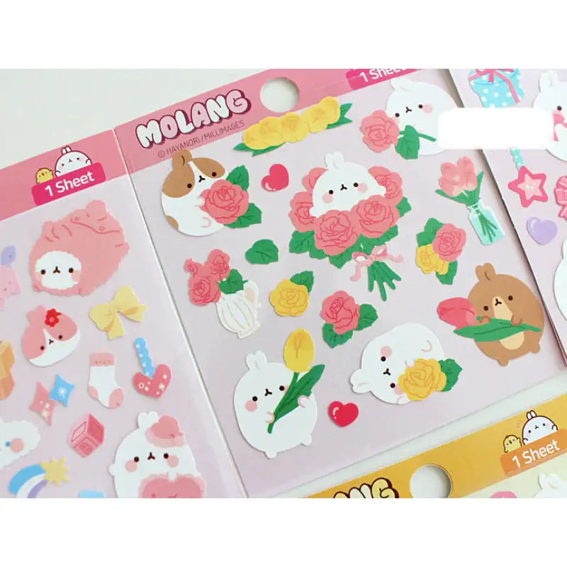 Molang - Diary Deco Stickers - Molang - Decorative Stickers - Harumio