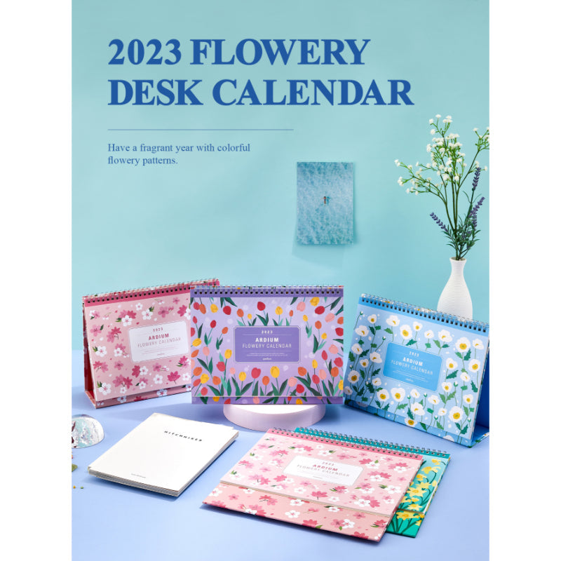 Ardium - 2023 Flowery Desk Calendar