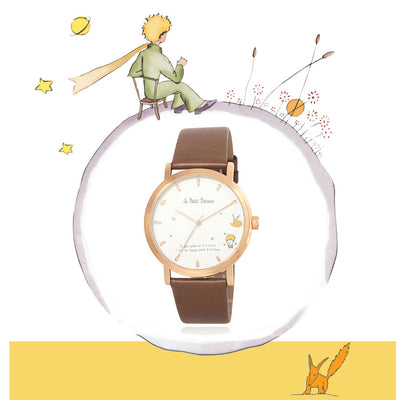 Le Petit Prince x OST - Le Petit Prince and Fox Man Leather Watch