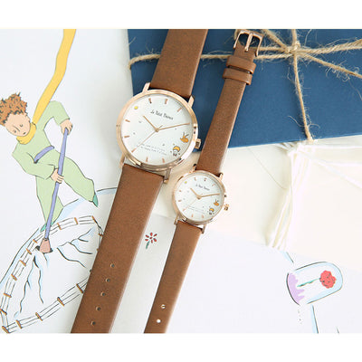Le Petit Prince x OST - Le Petit Prince and Fox Man Leather Watch