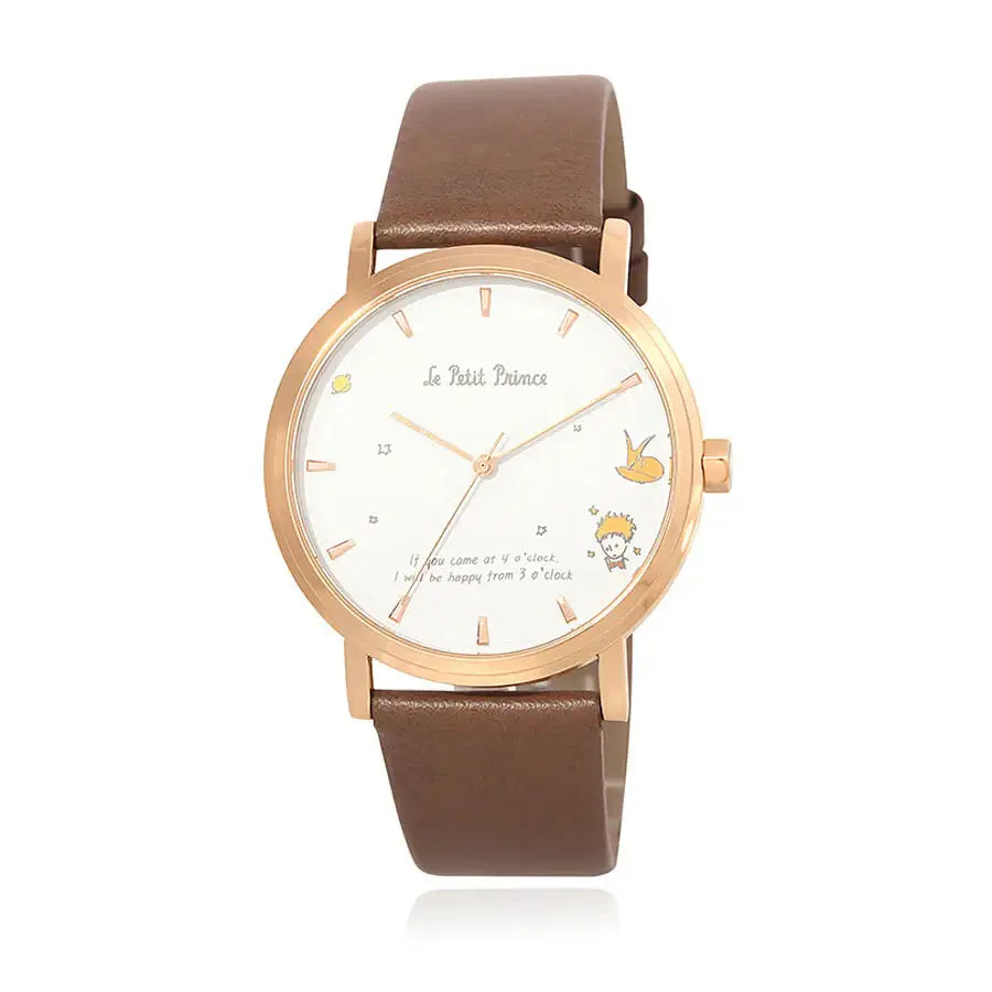Le Petit Prince x OST - Le Petit Prince and Fox Man Leather Watch - OST - Watches - Harumio