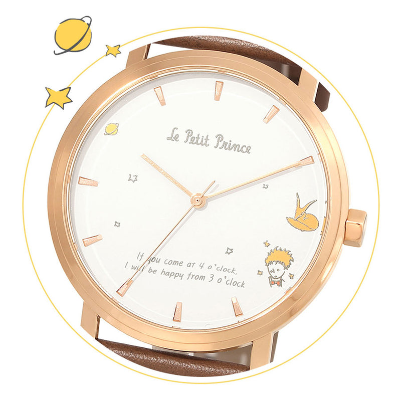 Le Petit Prince x OST - Le Petit Prince and Fox Man Leather Watch