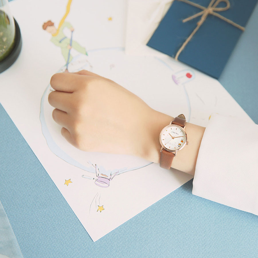 Le Petit Prince x OST - Le Petit Prince and Fox Woman Leather Watch
