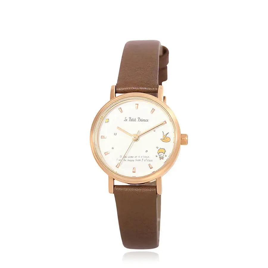 Le Petit Prince x OST - Le Petit Prince and Fox Woman Leather Watch - OST - Watches - Harumio