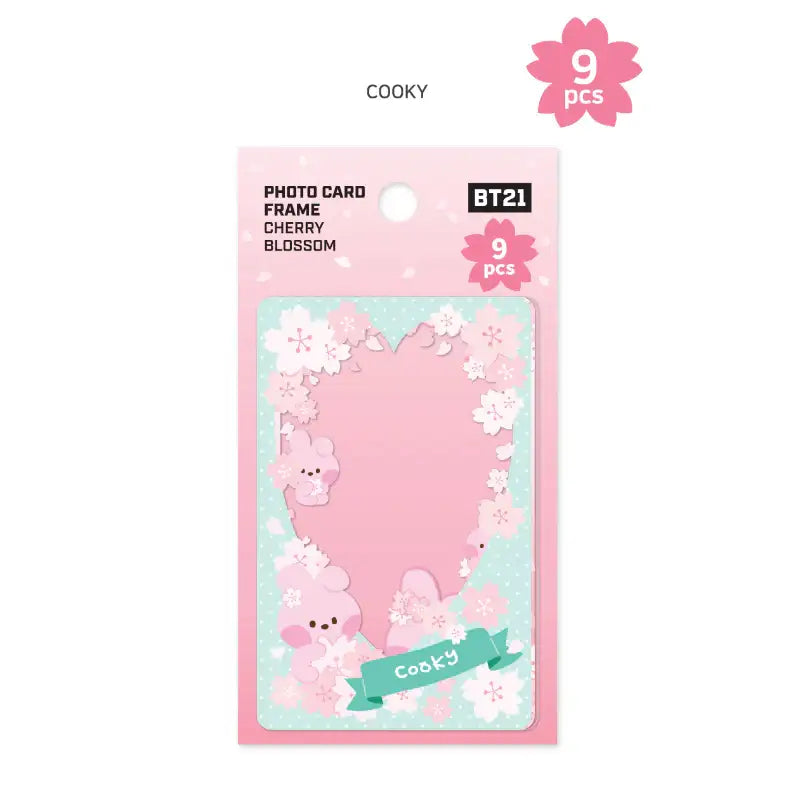 Monopoly x BT21 - Minini Photo Card Frame - Cherry Blossom - Monopoly - Photo Card Frame - Harumio