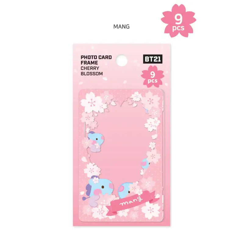 Monopoly x BT21 - Minini Photo Card Frame - Cherry Blossom - Monopoly - Photo Card Frame - Harumio