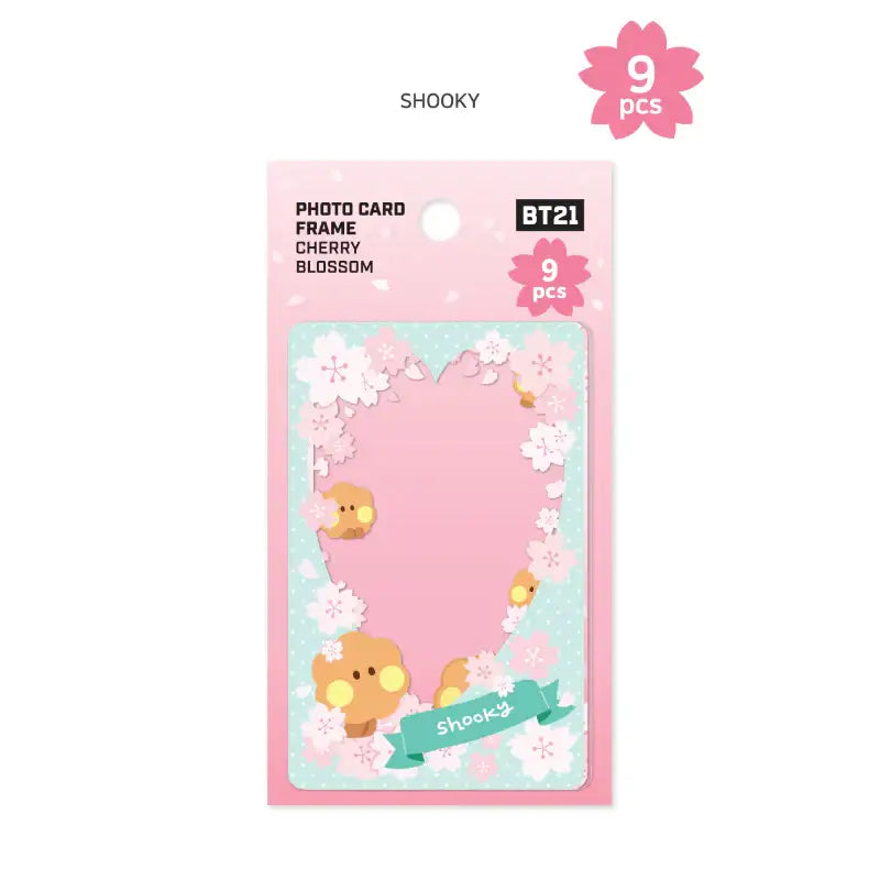 Monopoly x BT21 - Minini Photo Card Frame - Cherry Blossom - Monopoly - Photo Card Frame - Harumio