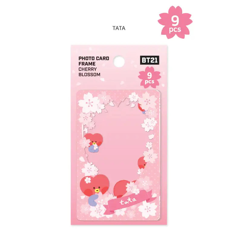 Monopoly x BT21 - Minini Photo Card Frame - Cherry Blossom - Monopoly - Photo Card Frame - Harumio